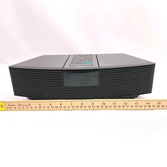 Bose Wave Radio AM/FM Clock Alarm Black Tested Working No Remote - Picture 2 of 16